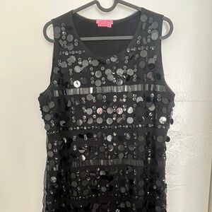 Sparkly black dress